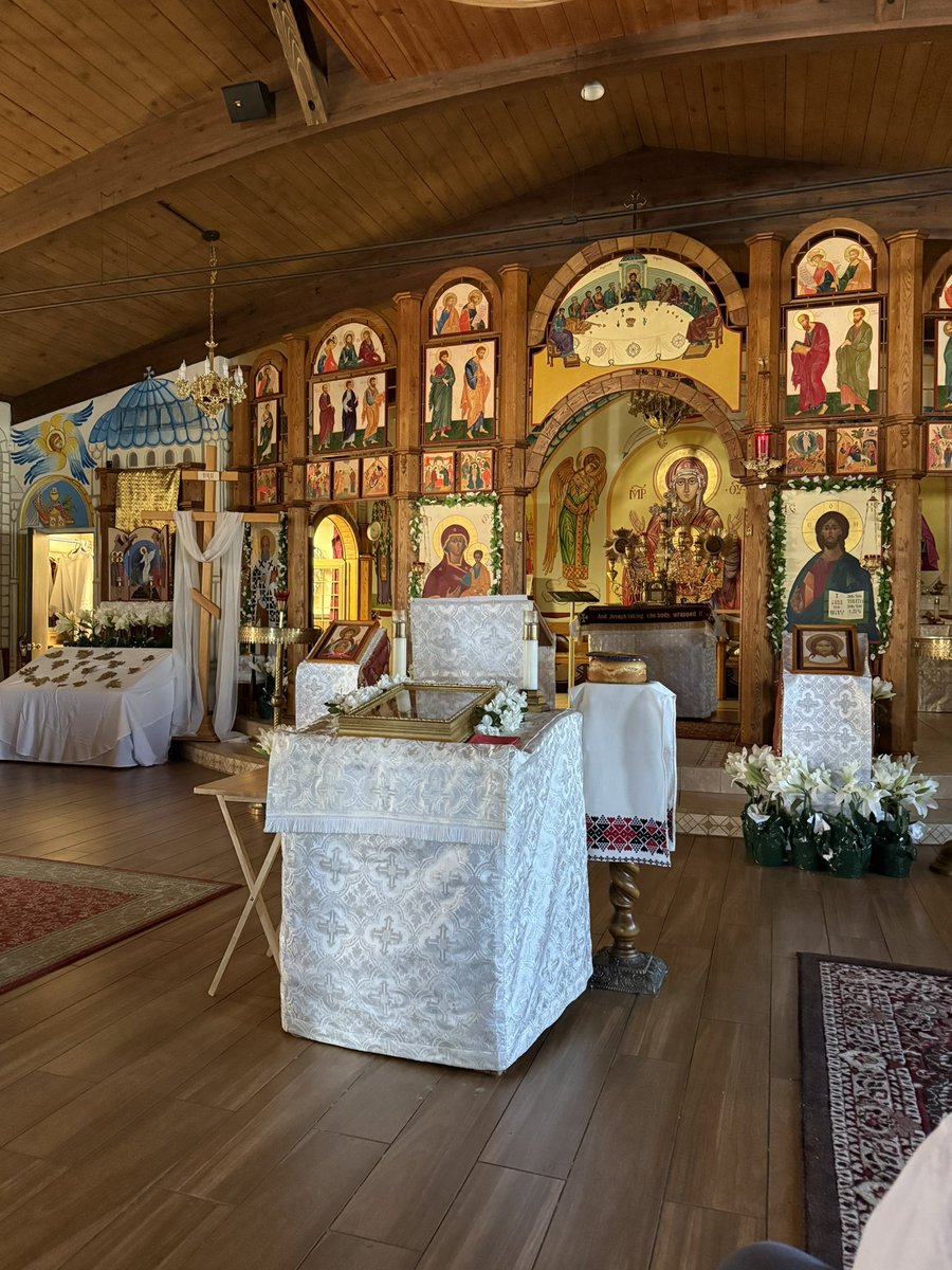 SSchiffenhaus's tweet image. My son and daughter received Holy Communion & Chrismation today - Glory to God - Christ is Risen - what a beautiful day!