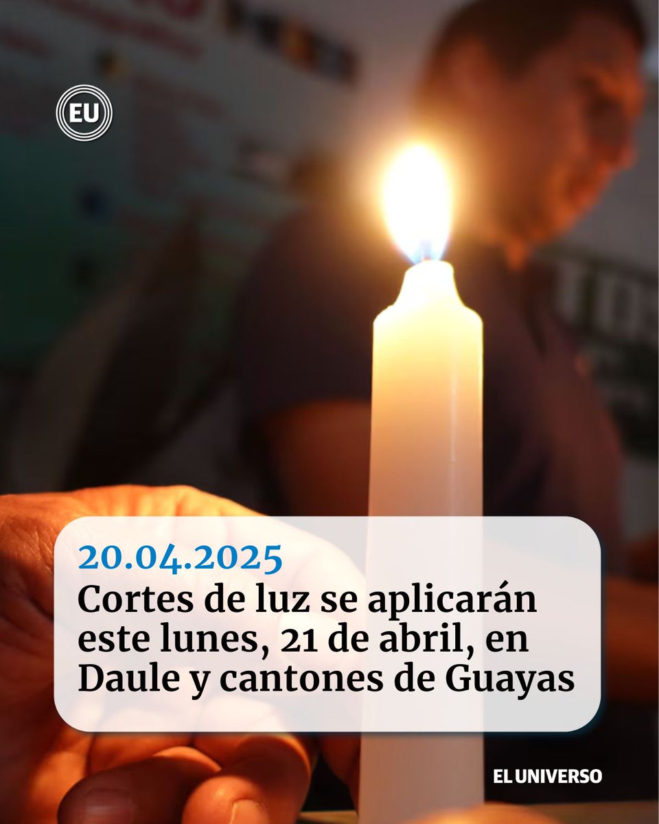eluniversocom's tweet photo. La Corporación Nacional de Electricidad (CNEL) informó sobre cortes programados. https://t.co/nvLyaHc44F https://t.co/HEWjApbpUa
