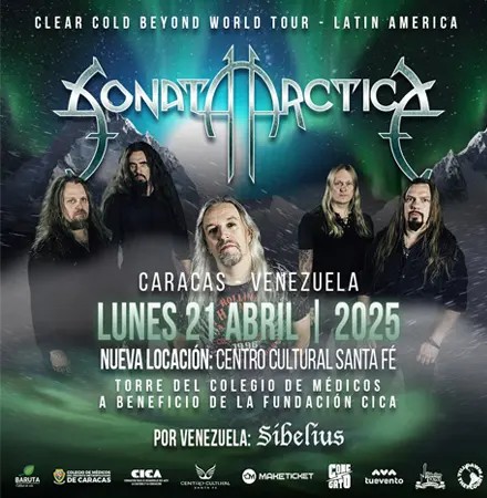 Vendo 2 entradas vip para Sonata Arctica mañana en Caracas
#SonataArctica #Caracas