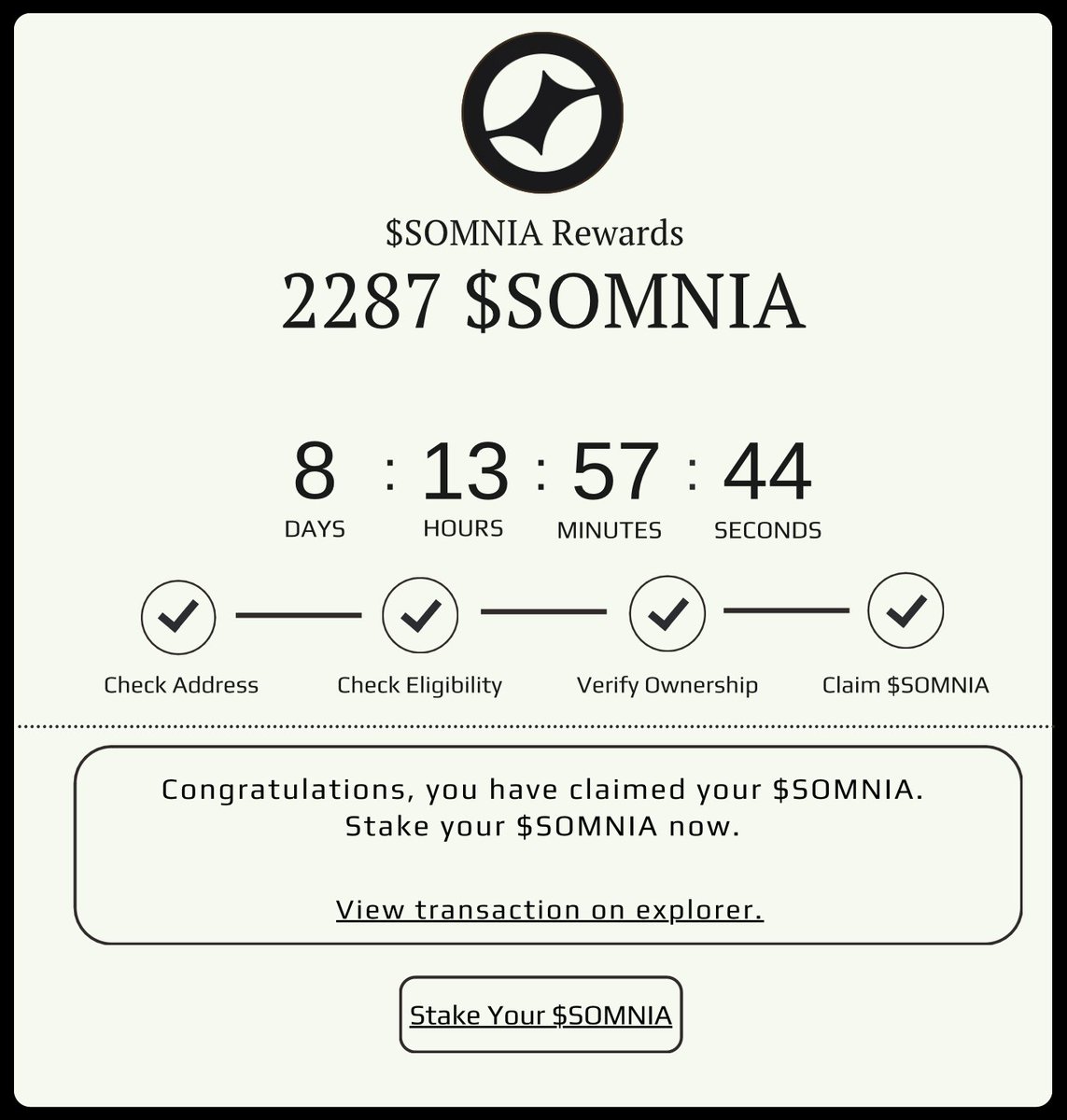 $SOMNIA Testnet ends in 8 days

Cost: $0 
Time: 5 min 
Potential Gain: $1,400

Dive into a step-by-step video guide🧵👇