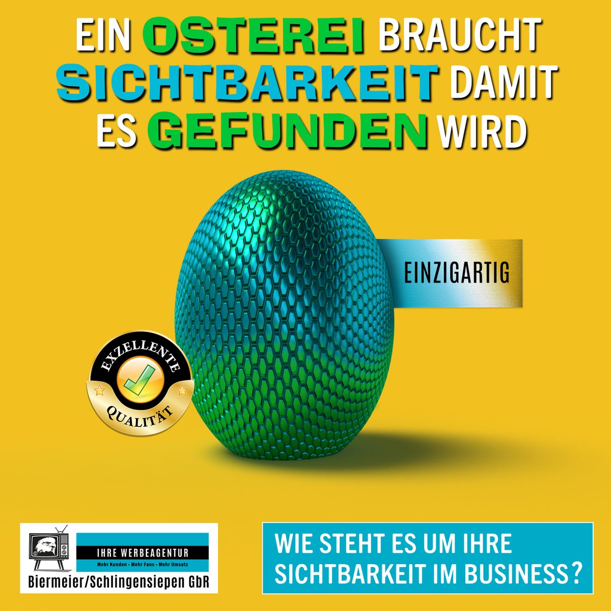 tv_cop's tweet photo. Wie steht’s um Ihre Marke?
Wir machen Unternehmen online sichtbar mit Design, Video, Web &amp; Social Media. 🌐🎥📸🖌️📲
#Ostern2025 #Sichtbarkeit #Webdesign #B2B #Marketing #Werbeagentur #ContentAusEinerHand https://t.co/9NhsI8RUHM