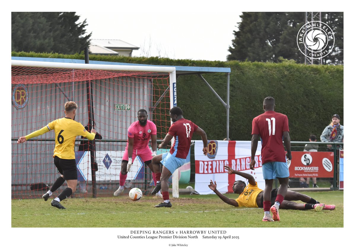 thejakewhiteley's tweet photo. Only one place to start today's highlights - the goal which secured @DeepingRangers place in the #UCLPremNorth next season in their 1-0 win over @harrowbyutd1949. A sumptuous ball in by @SWaumsley (16) and #EnochOpayinka fired home: fabulous effort #Clarets/#ClaretsUltras!... https://t.co/Pw3OabXe8J