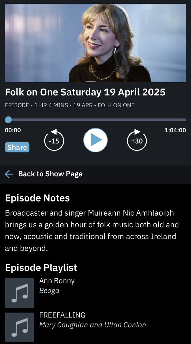 Thank you <a href="/MuireannNic/">MuireannNicAmhlaoibh</a> 🙌<a href="/mary_coughlan4/">Mary Coughlan</a> <a href="/RTERadio1/">RTÉ Radio 1</a>
