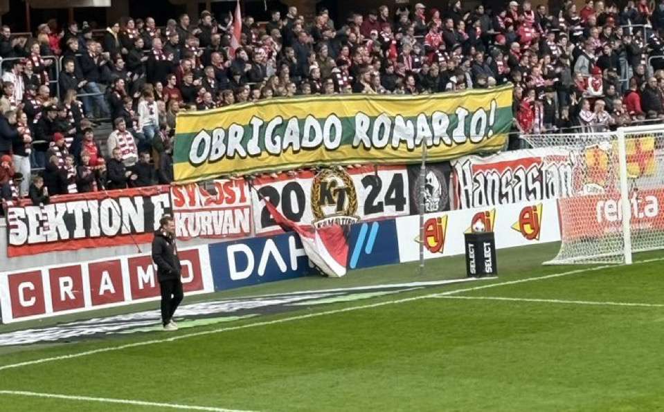 "Obrigado Romario" 

Swisha till 123 592 23 72, märk med ”TIFO”