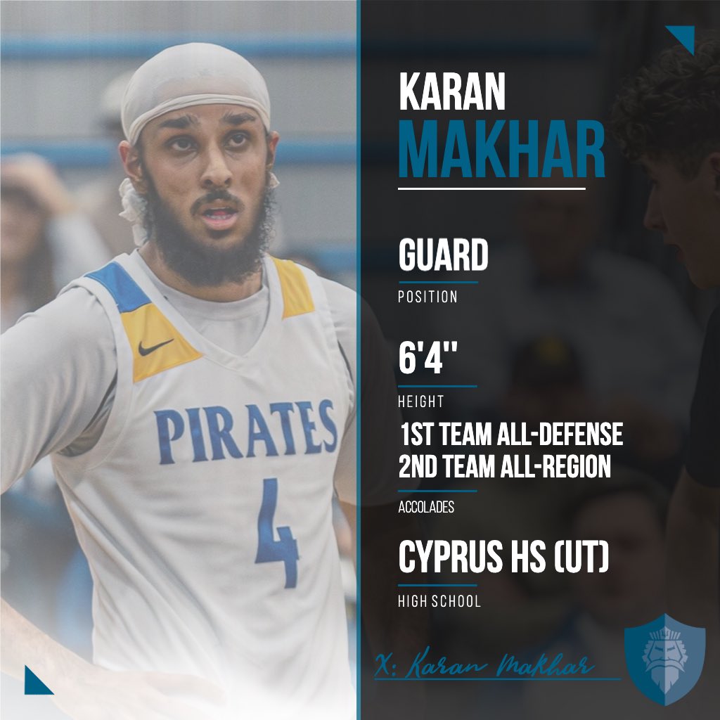 Edmonds College Hoops (@edmondshoops) on Twitter photo Next signing is Karan Makhar from Cyprus HS in Utah! It’s not often you can add an All-Region AND All-Defense player. Karan fits our style of play and culture really well and we are so excited to welcome him to the Triton family!
#tritonpride Next signing is Karan Makhar from Cyprus HS in Utah! It’s not often you can add an All-Region AND All-Defense player. Karan fits our style of play and culture really well and we are so excited to welcome him to the Triton family!
#tritonpride