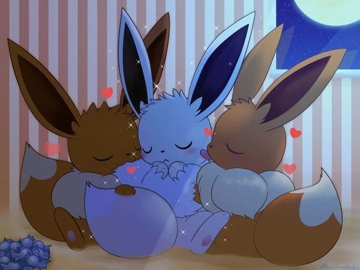eevee1152323's tweet photo. A esqueci de falar tbm não sei se eu é o @ReSylveon fomos abençoados por Deus e Arceus, mas tivemos mais um shiny 2 fêmeas e 1 macho https://t.co/lPin6GqbIB