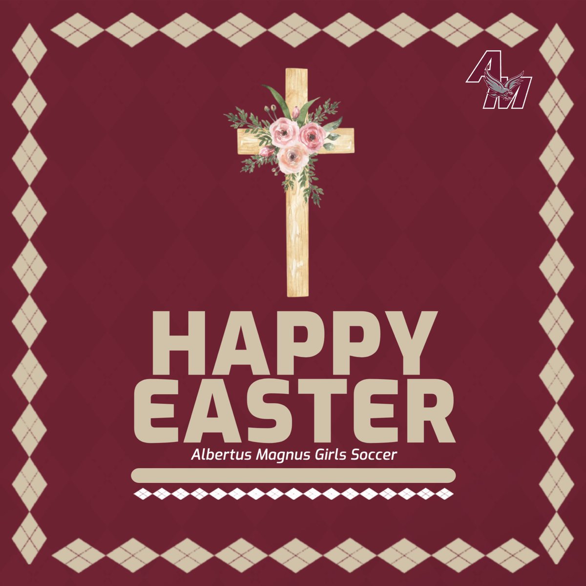 Happy Easter from Albertus Magnus Girls Soccer!