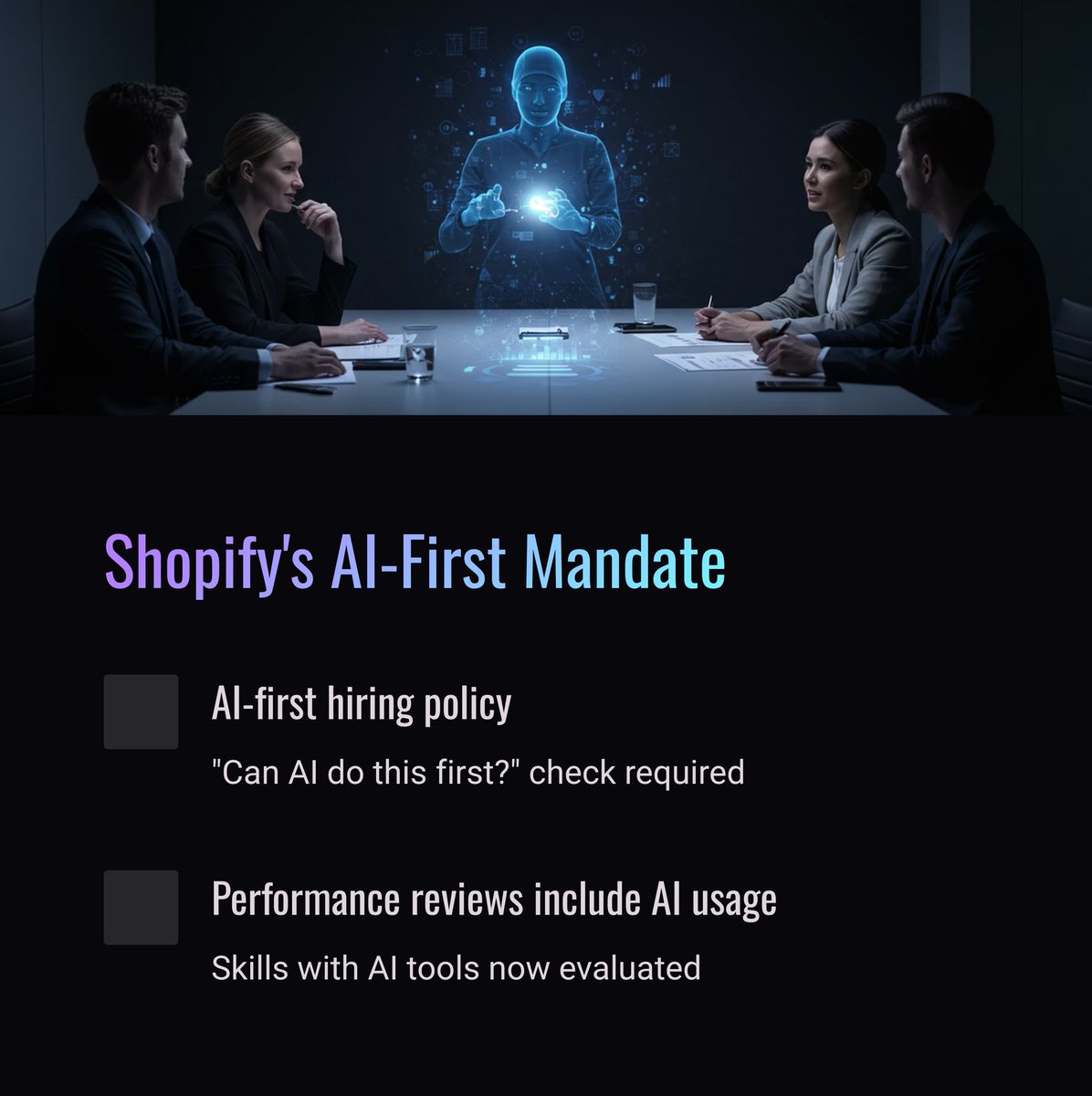 encurio's tweet photo. Will people without AI skills still thrive?
This week in AI &amp; E-Commerce:

• GPT-4.1 + o3/o4-mini
• Grok-3 Mini
• DeepAgent = full-stack AI
• Shopify: AI-first hiring
• Yourware = instant AI deployment

#AI #ecommerce #openai #gpt4 #futureofwork https://t.co/RTjQAUjoOt