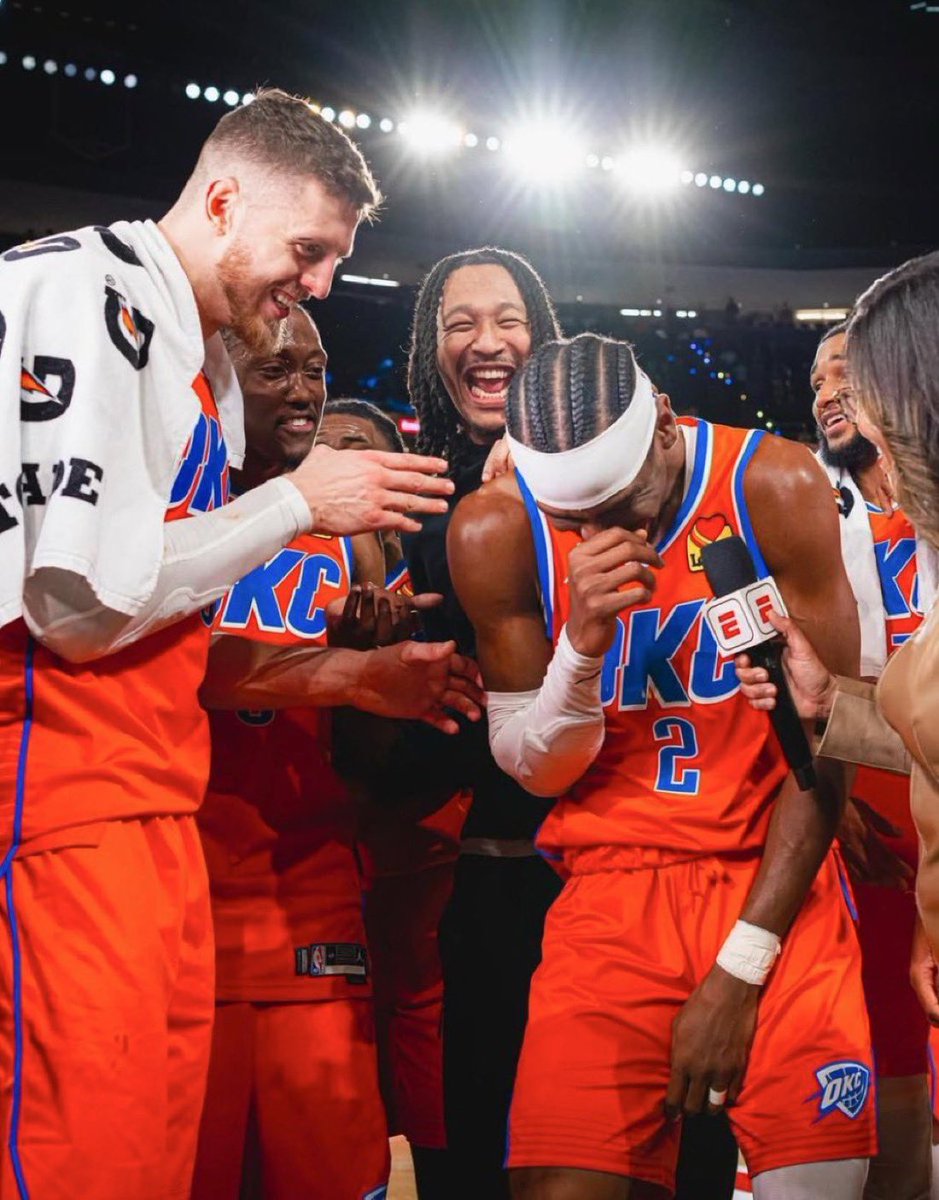 TheHoopCentral's tweet photo. OKC just had the largest victory in Game 1 History, h/t @statmuse. 

🔥🔥🔥🔥 https://t.co/8kWzjap48P