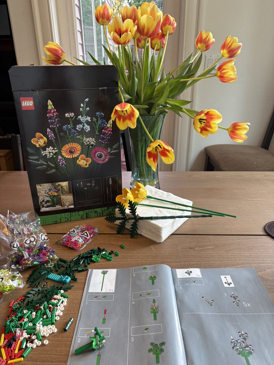 Churched. Now it’s time for flower Legos!!