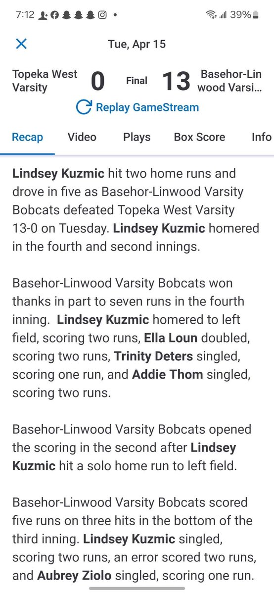 Lindsey Kuzmic tweet media