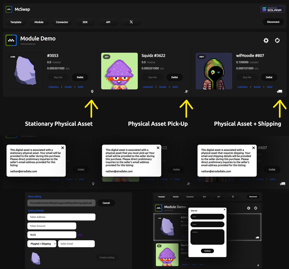 xtraderme's tweet photo. Physical Asset Support (Phygitals) + Email Receipts have been added to our Escrow Protocol &amp; Retail Template.🚢

Permissionless, Trustless, Always https://t.co/T2SRoXcb3z
