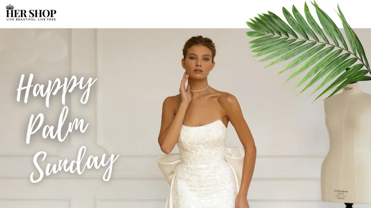 HerShopOfficial's tweet photo. 🌿 Happy Palm Sunday! 🌿
Celebrate love + new beginnings with our latest dream wedding dress—luxurious lace, off-shoulder beauty, and a divine mermaid silhouette.
👰‍♀️ Custom sizing available.
💌 DM to order
#HerShopBride #PalmSunday #WeddingDress #FaithAndFashion https://t.co/g1m4iEazcx