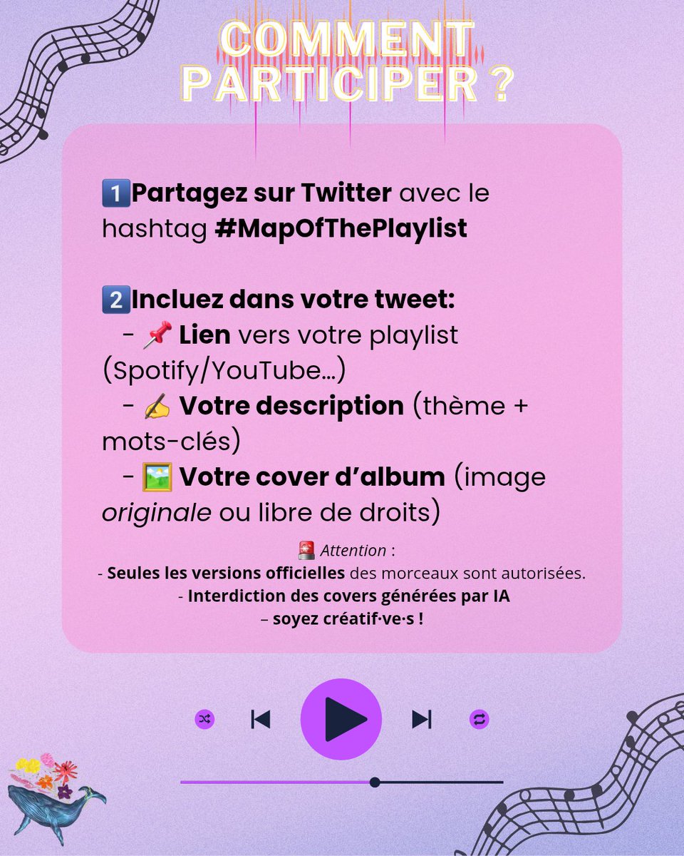 BangtanSoulArmy's tweet photo. Exprimez votre sensibilité à travers la musique de BTS !
Participez au projet #MapOfThePlaylist en créant une playlist unique autour du thème de votre choix.
Prêt·e à dévoiler votre univers ? https://t.co/kp95RVqeJr