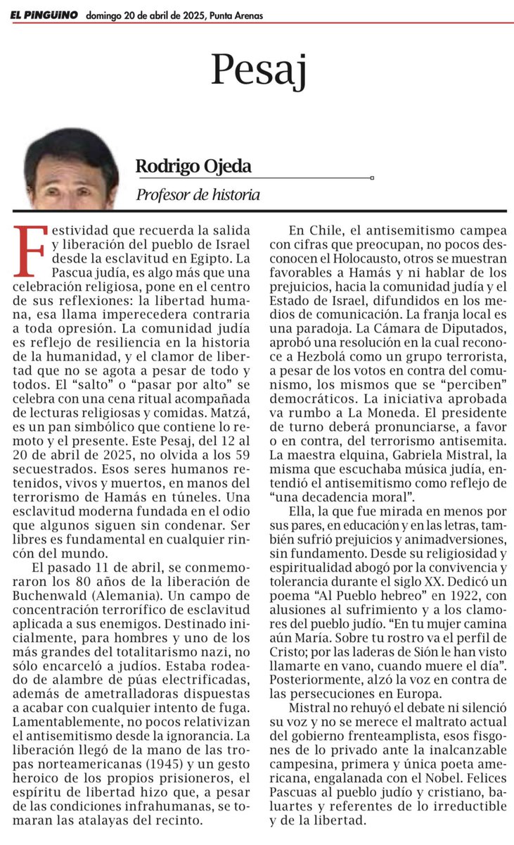 Querido diario;
No te pierdas esta columna. 
<a href="/Ojeda__Rodrigo/">Rodrigo Ojs</a> 

Levántate Chile 🇨🇱