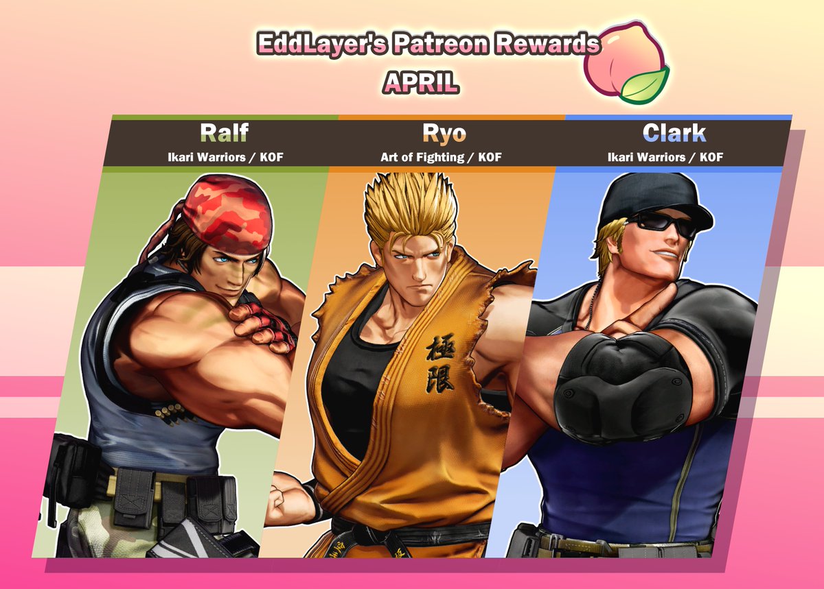 Estos seran los personajes que tendran dibujo este mes en el P4TR30NS✨🍑