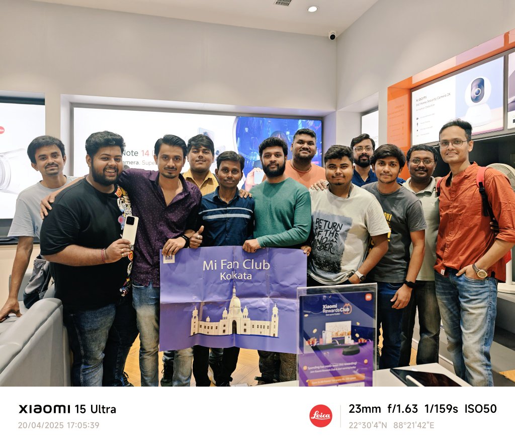 amisoumikbolchi's tweet image. Thrilled to attend the MIFC Kolkata meet-up! Got hands-on with the ultimate phone of the year, #Xiaomi15Series! 🚀 Amazing experience
@XiaomiIndia @sandeep9sarma @s_anuj @pixelwithme @atytse @MiFCKolkata #Xiaomi #TechLovers
