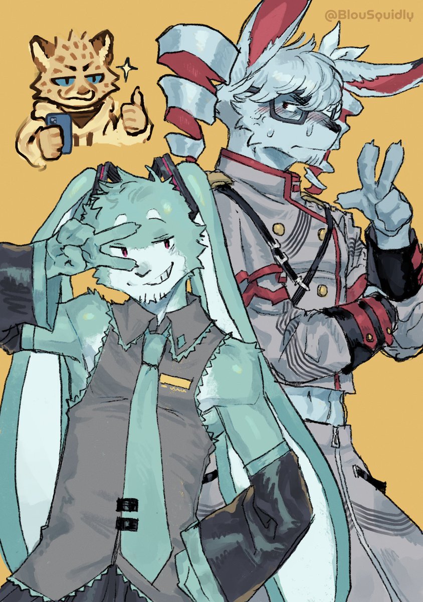 Happy Easter from the Vocaloid buns! (Or lagoloids? Vocabuns??)