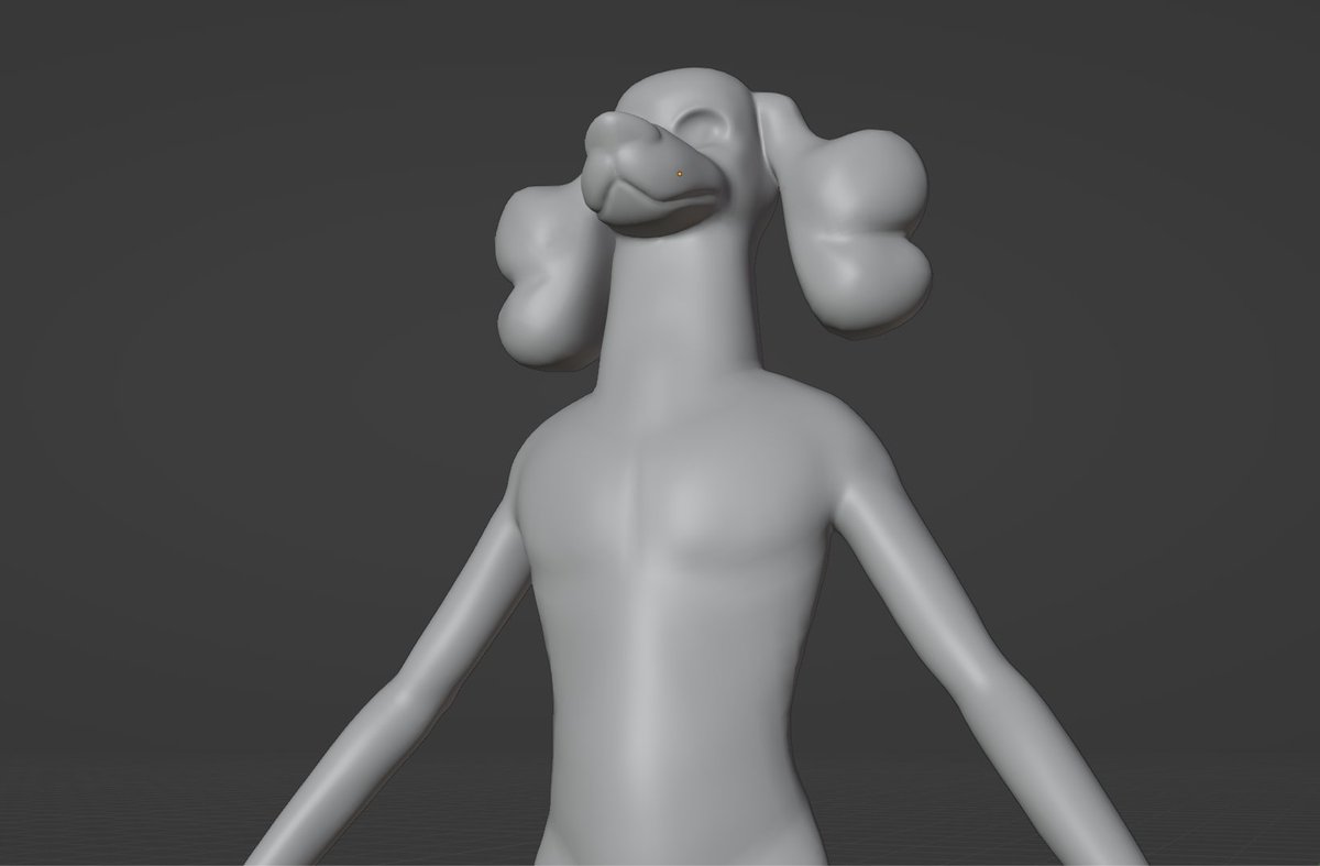 Took a break from sculpting a golden Japanese Twink to sculpt a golden French Twink 🐶