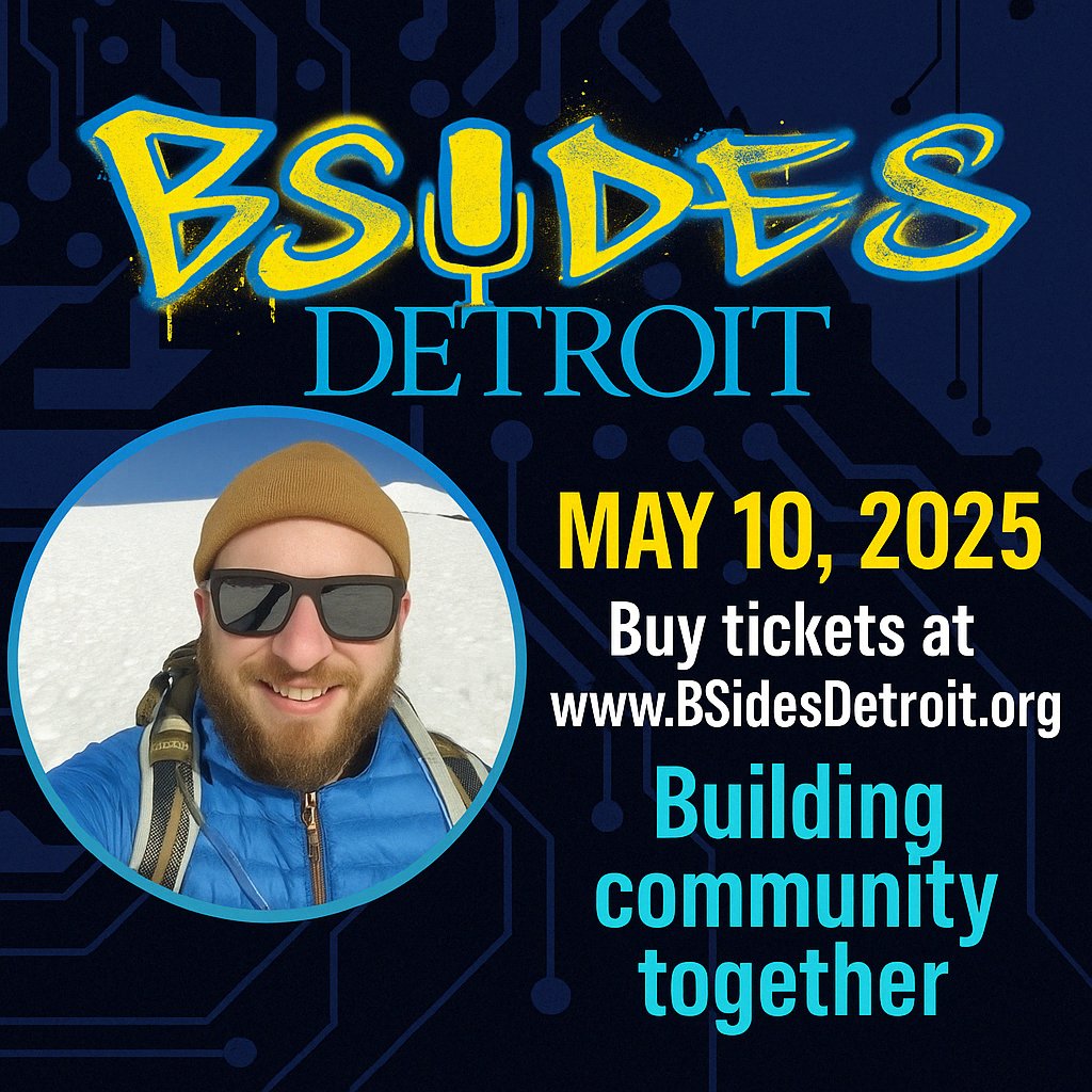 BSides Detroit returns May 10 at the Red Door Gallery. We're sharing stories of how our tech skills actually make a difference in the communities we live in.

Reid Brosko is presenting Smart Homes, Smart Security: Keeping Your Connected Devices Safe in the Neighborhood​.
