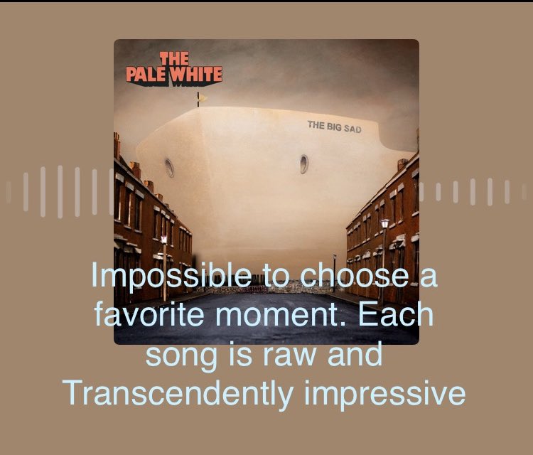 <a href="/thepalewhite/">The Pale White</a> pure nourishment to the ears , mind and soul .