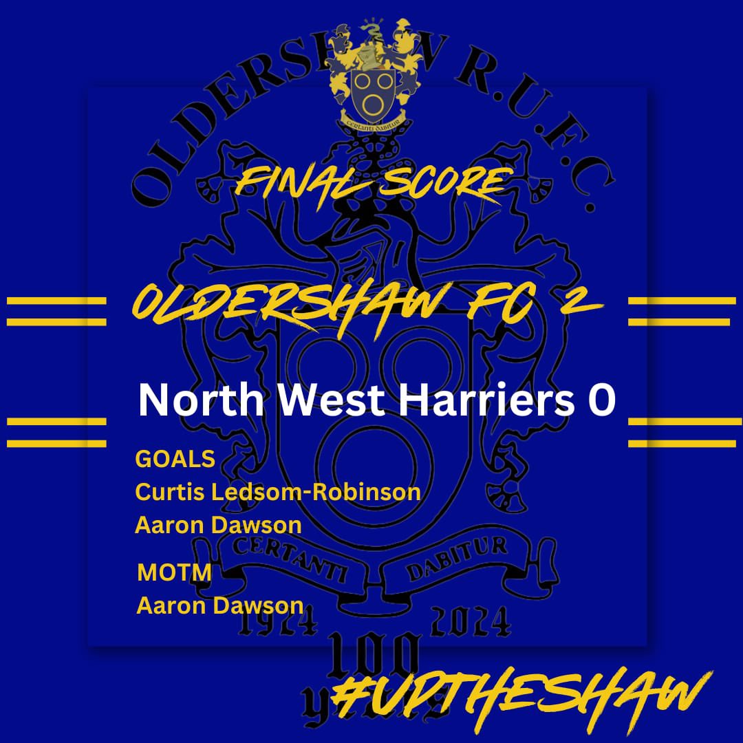 OldershawFC's tweet photo. https://t.co/TdlbNzfeHt