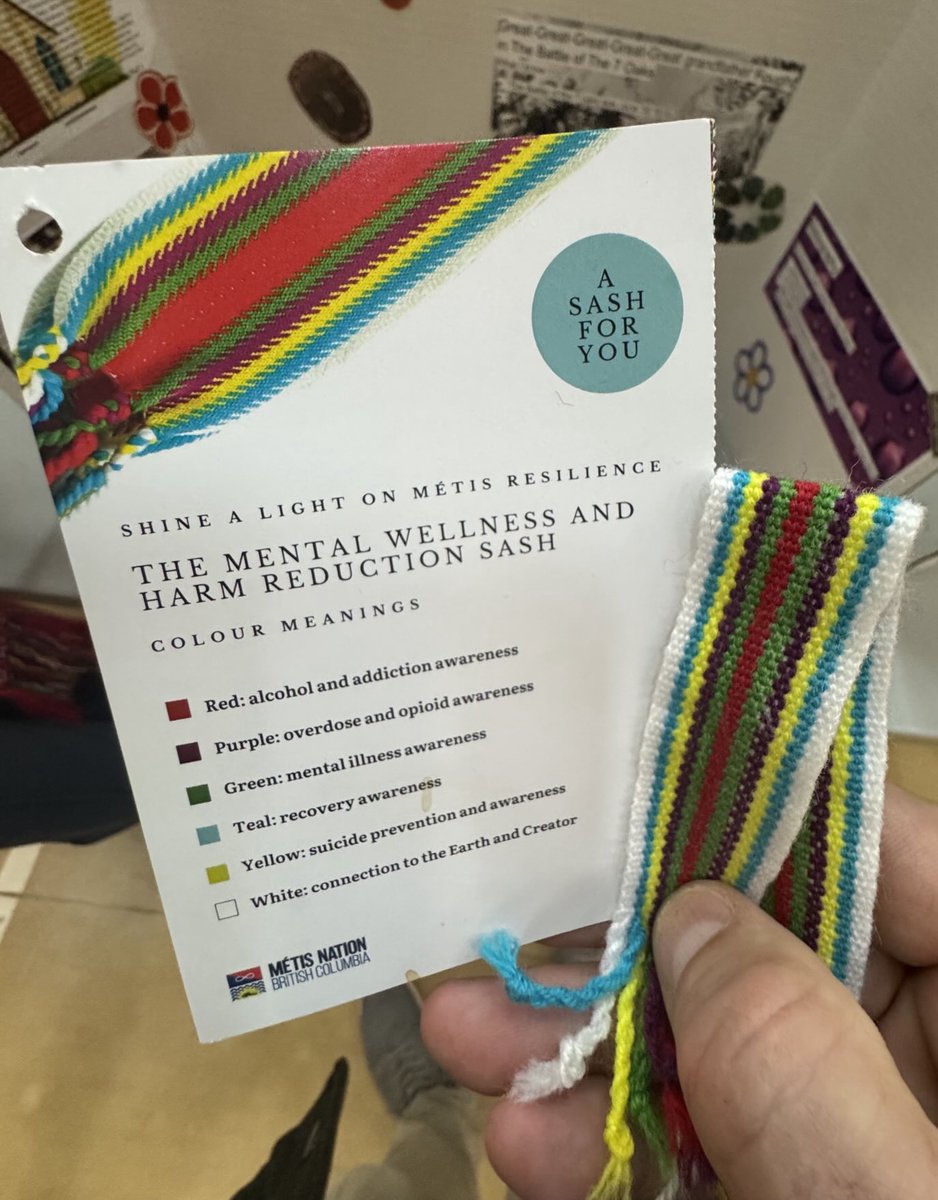 Shaune Beatty (@shaunebeatty) on Twitter photo I know some of Metis heritage and the significance of colors in the Metis sash. Still, the harm reduction sash and its colors was new to me. ##MentalHealth <a href="/SchoolMacdonald/">Macdonald School</a> <a href="/GSSD204/">Good Spirit SD</a> I know some of Metis heritage and the significance of colors in the Metis sash. Still, the harm reduction sash and its colors was new to me. ##MentalHealth <a href="/SchoolMacdonald/">Macdonald School</a> <a href="/GSSD204/">Good Spirit SD</a>
