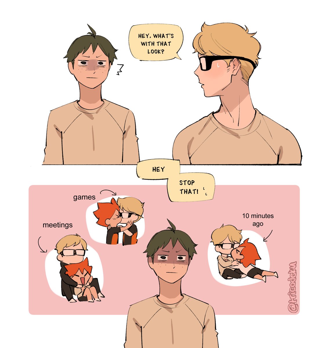 tricodeku's tweet photo. it's been a long three years for yamaguchi 😂
#tsukihina #yamayachi https://t.co/XMDIRmoG4n