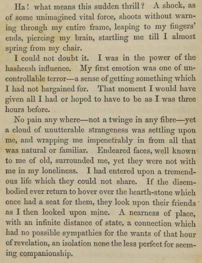 PublicDomainRev's tweet image. Extract from The Hasheesh Eater (1857) by novelist/journalist Fitz Hugh Ludlow. Terence McKenna would describe Ludlow as "Part genius, part madman, … halfway between Captain Ahab and PT Barnum, a kind of Mark Twain on hashish": publicdomainreview.org/collection/the… #fourtwenty #four20