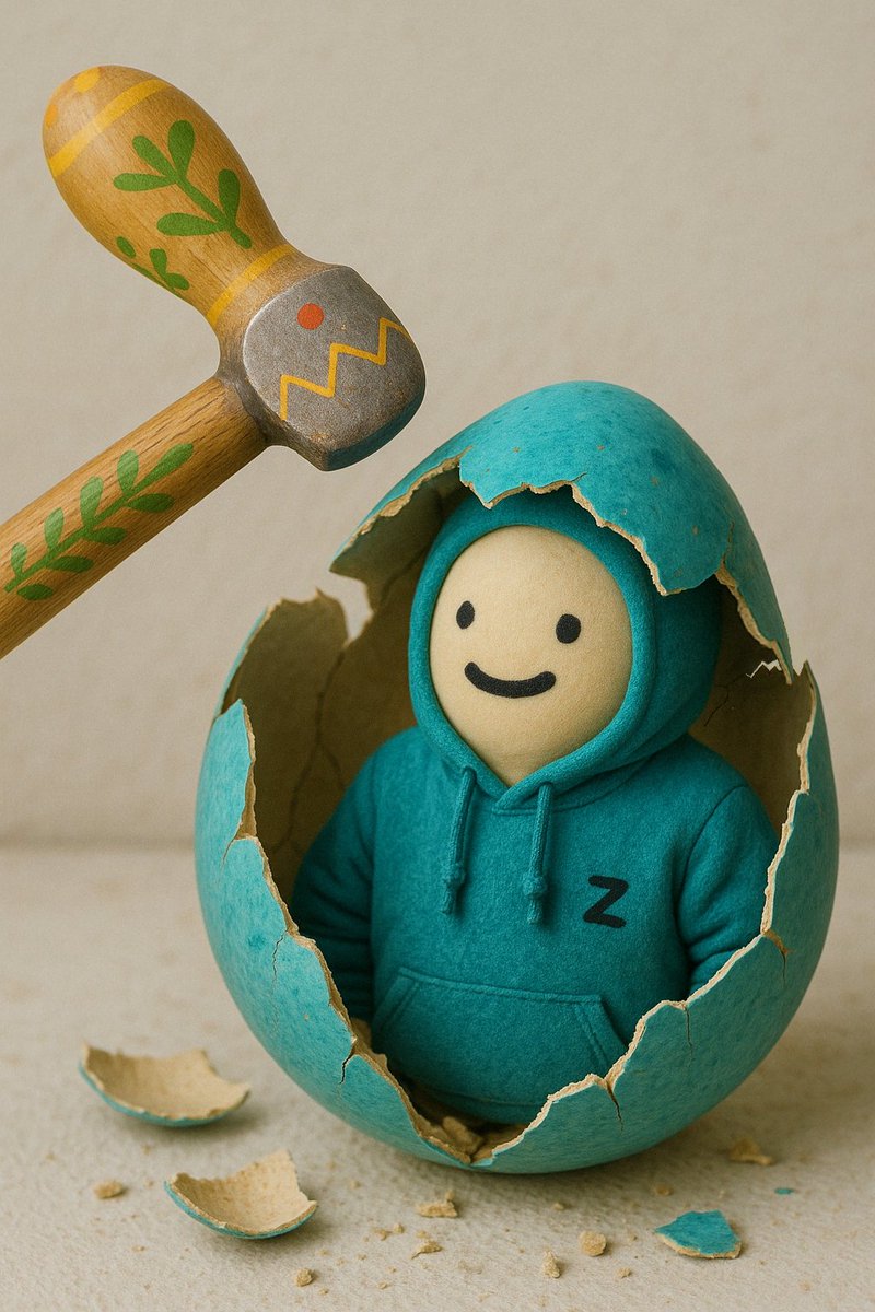 Hey~Hey
Wassup on Easter 💚 
Egg cracked ~🔨🥚
#whazupZ #Easter