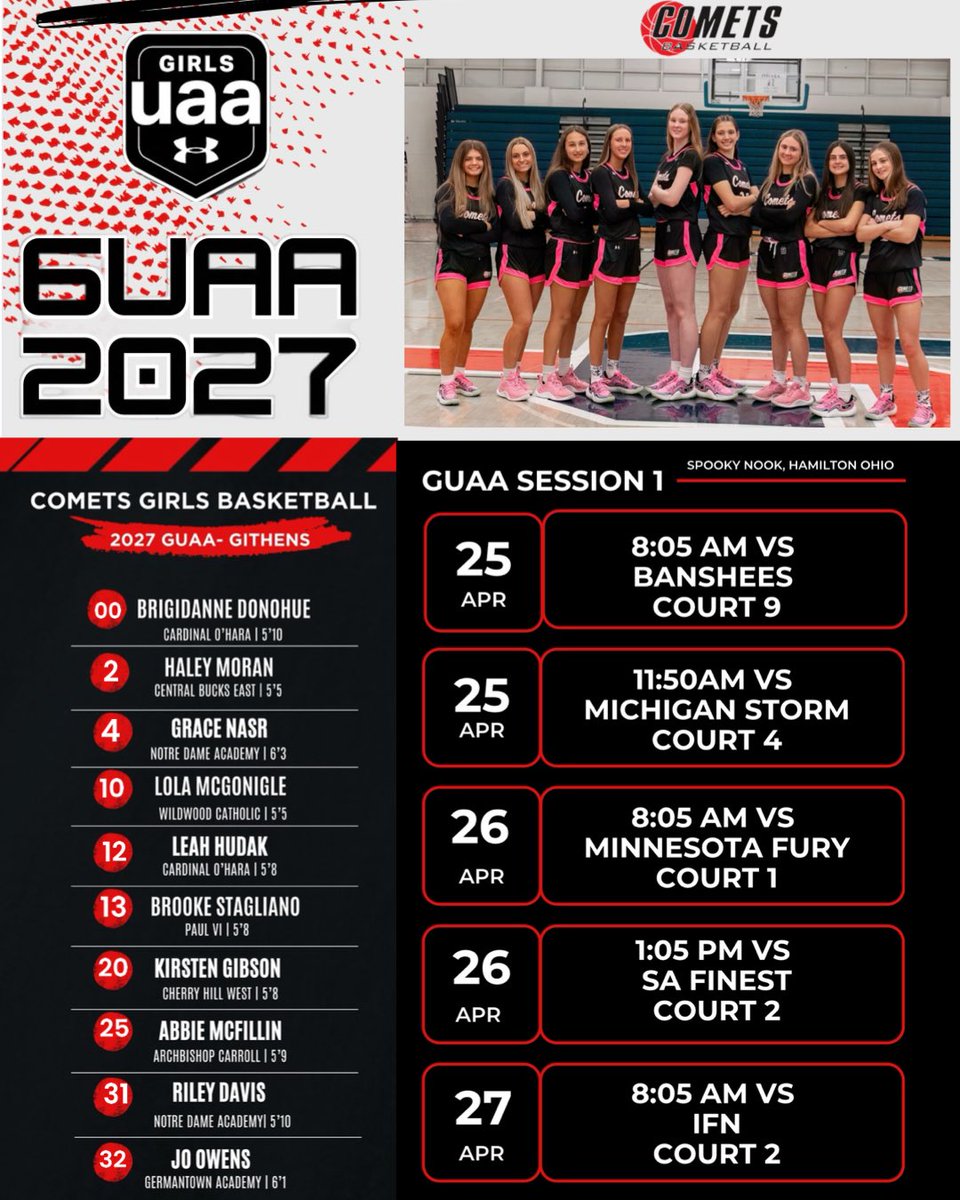 Come watch us compete in Ohio! Here is the schedule.