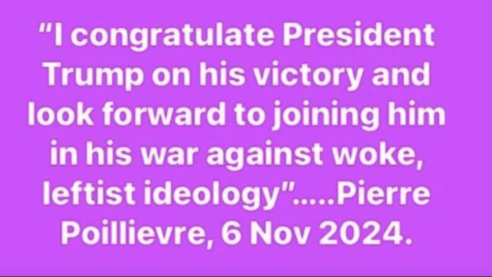 <a href="/KarenMessier/">Karen Messier Ⓥ🇨🇦</a> <a href="/MarkJCarney/">Mark Carney</a> <a href="/liberal_party/">Liberal Party</a> #elxn45 #cdnpoli #NeverPoilievre
#cdnmedia #WomenAgainstPoilievre

Mr. Poilievre – women’s rights are not “leftist ideology.” We are not going back.

You are a divisive figure who fuels anger and nurtures far-right narratives. A reactionary ideologue bending to extremist