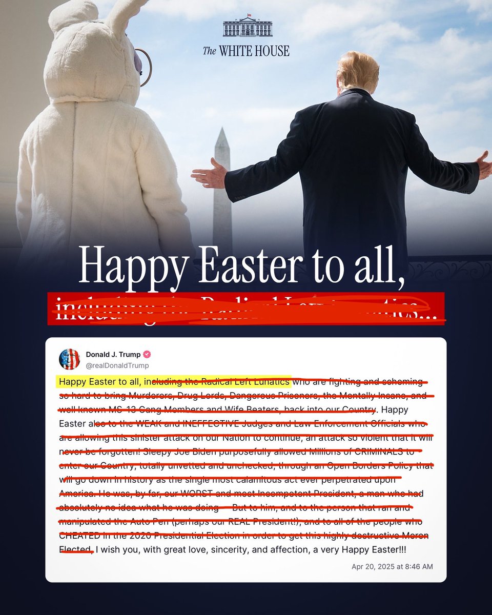 Fixed it for you! Happy Easter to you as well.