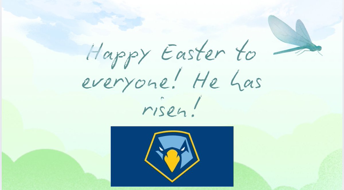 Happy Easter from your lady Skyhawks, a beautiful reminder of hope and renewal, celebrates the resurrection and the promise of new beginnings filled with love and joy.💙💛