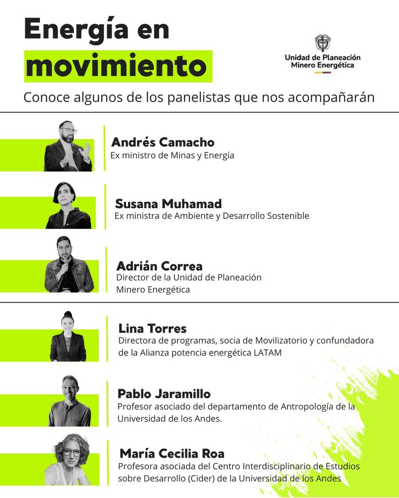 Unidad de Planeación Minero Energética - UPME (@upmeoficial) on Twitter photo Junto a <a href="/polentjcol/">POLEN Transiciones Justas</a>, <a href="/fossiltreaty/">Fossil Fuel Non-Proliferation Treaty Initiative</a>, <a href="/unisalle/">Unisalle</a>, <a href="/MinAmbienteCo/">MinAmbiente Colombia</a> y <a href="/Movilizatorio/">Movilizatorio</a>, te invitamos a participar este martes en el conversatorio #EnergíaEnMovimiento, donde hablaremos sobre la #TransiciónEnergéticaJusta con el objetivo de identificar y armonizar visiones para su Junto a <a href="/polentjcol/">POLEN Transiciones Justas</a>, <a href="/fossiltreaty/">Fossil Fuel Non-Proliferation Treaty Initiative</a>, <a href="/unisalle/">Unisalle</a>, <a href="/MinAmbienteCo/">MinAmbiente Colombia</a> y <a href="/Movilizatorio/">Movilizatorio</a>, te invitamos a participar este martes en el conversatorio #EnergíaEnMovimiento, donde hablaremos sobre la #TransiciónEnergéticaJusta con el objetivo de identificar y armonizar visiones para su