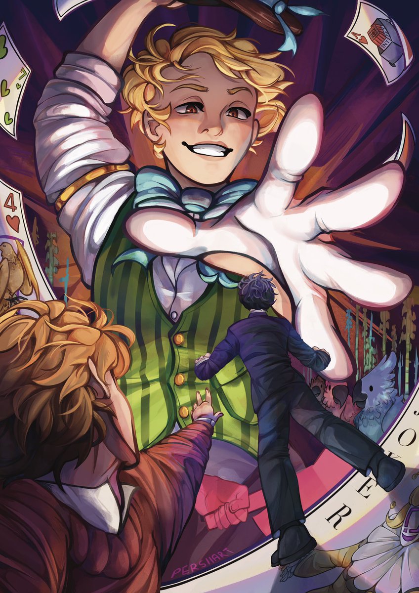 My piece for the sixth edition of <a href="/TrafficZine/">Traffic Zine</a> ! Make sure to go check out everyone else’s artworks!! ‼️

[#trafficzine #solidaritygamingfanart #grianfanart #mumbojumbofanart #traffictwt #wildlifefanart]