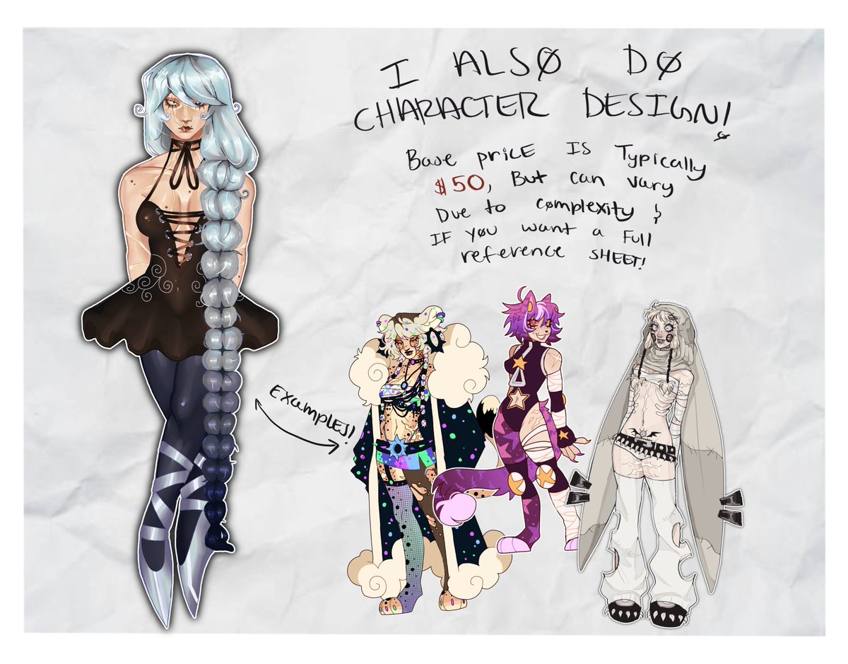 agntofasgrd's tweet image. Updated commission sheet because the last one was pretty old