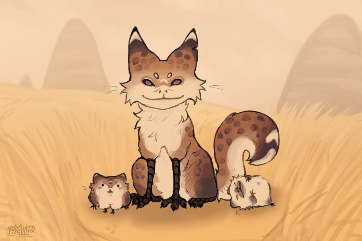 zebtoes's tweet image. mama loth cat and her kittens aka loth balls :3 #swtwt