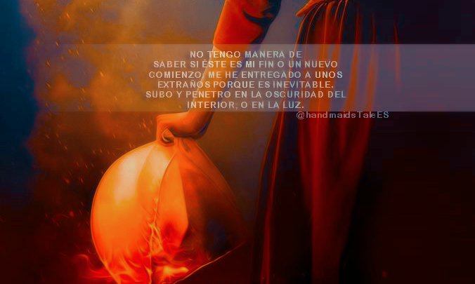 Con esta frase finaliza Margaret Atwood su exitosa novela.  ¿Con qué frase finalizará la serie? #handmaidstale #elcuentodelacriada cuentodelacriada.foroactivo.com