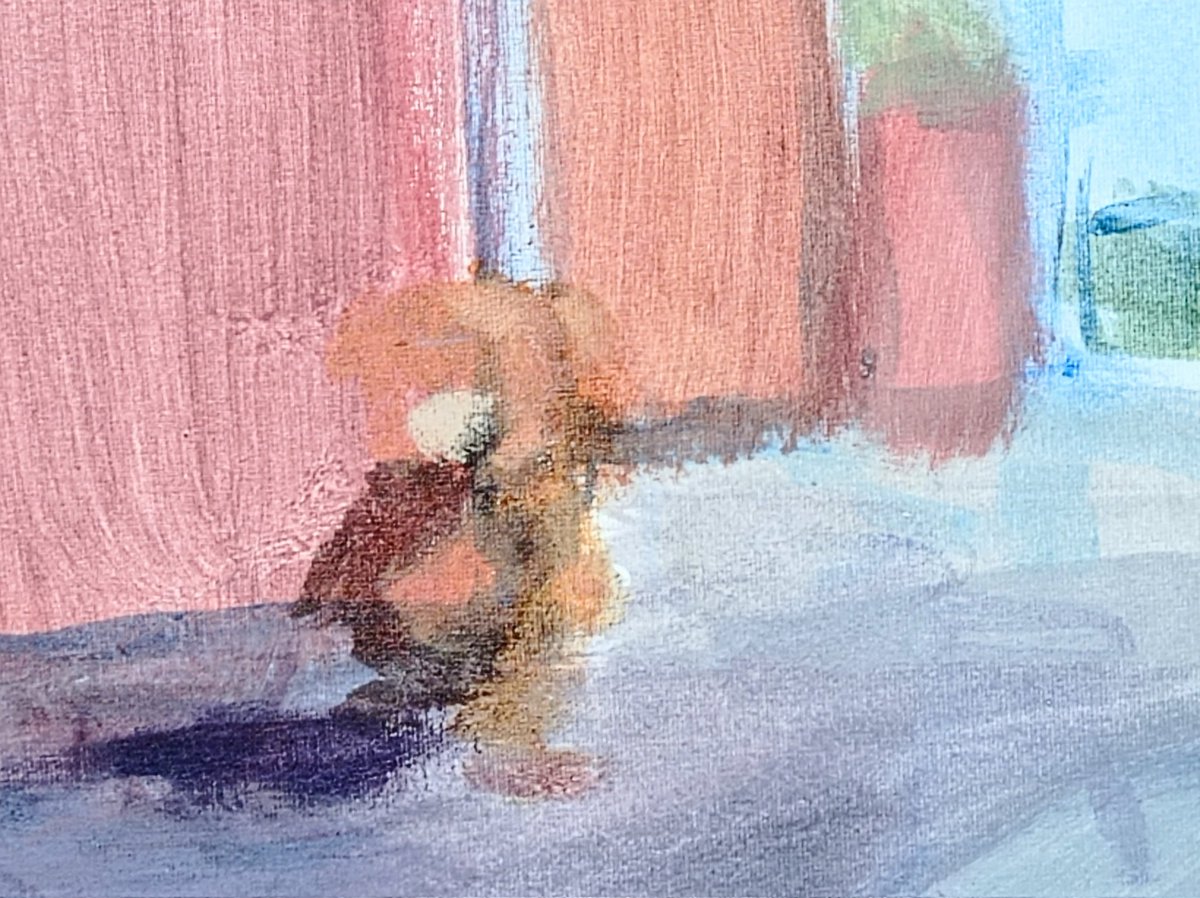 GreenMapet's tweet photo. Obraz z bezdomnym  namalowany na Starówce w Warszawie w zeszłym roku./

A painting with a homeless man painted in Warsaw Old Town, last year.

B2, canvas board, acrylic paint 

#acrylicpainting #painting #impressionism https://t.co/cK74jOF0vv