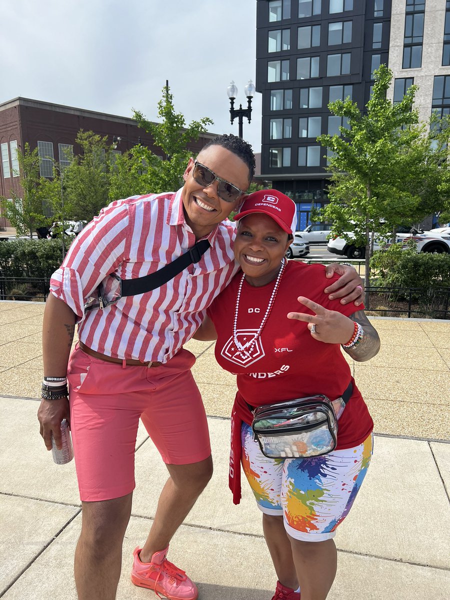 Gameday at Audi Field. #ShieldsUp🛡️ <a href="/RealChadRicardo/">Chad Ricardo</a> is reporting on <a href="/XFLDefenders/">D.C. Defenders</a>