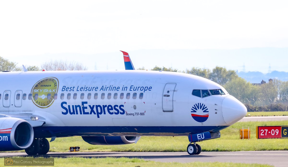 livinitlargee's tweet image. Well was nice to get our first @SunExpress Special Livery Best Leisure Airline in Europe 

Airline: SunExpress
Aircraft: Boeing B737-800
Reg: TC-SEU
Route: Antalya (AYT) to Liverpool (LPL)

#aviation #planespotting #boeing #sunexpress #lpl #photography #avgeek