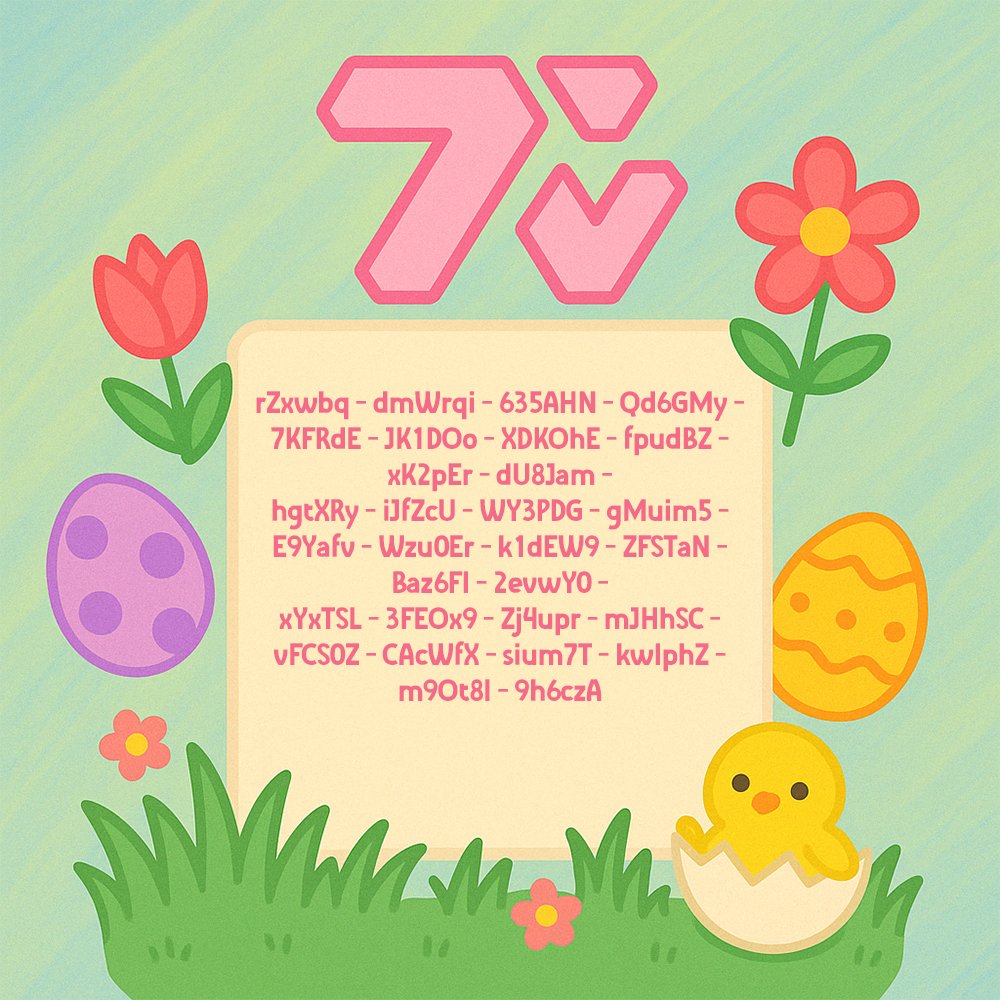 100 free 1 month sub codes, Happy Easter everyone :D 🥚(for non-subs)
