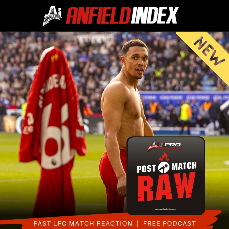 AnfieldIndex's tweet photo. NEARLY THERE - #PostMatchRAW
@downeytrev is joined by @HendrickD82 & @Hari_Sethi to discuss the win over Leicester!
Listen Now: https://t.co/a8CMrMoyVC https://t.co/5wfvVDUhFs