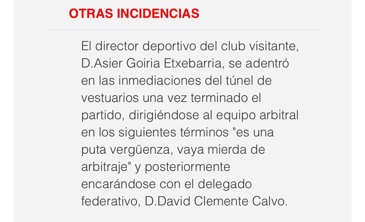 ElPostGrana's tweet image. 🚨🚨🚨ÚLTIMA HORA🚨🚨🚨

💥El acta del árbitro recoge las palabras de Isi al ser expulsado. 
👉🏻Presumiblemente, le caerá más de un partido. 

💥También recoge sobre Asier Goiria.