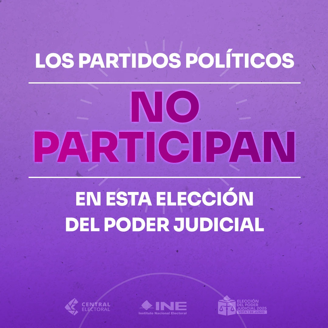 INEMexico's tweet photo. #ABCPoderJudicialMX🗳️ ¡Sin partidos políticos! 📢 La Elección del Poder Judicial es un proceso ciudadano y transparente. ¿Tienes dudas? Encuentra respuestas en: https://t.co/la0sSG6MrE

#VotaPoderJudicial2025mx https://t.co/aww01hjQx4