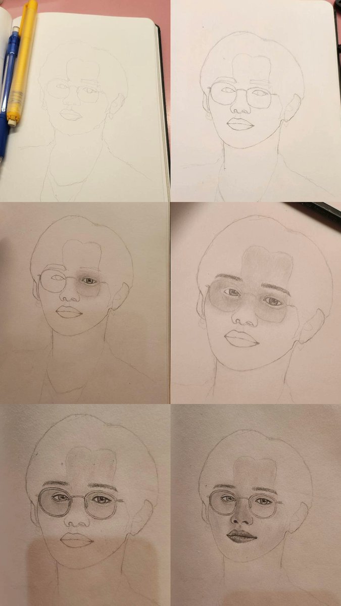 EsmeBTS7's tweet photo. Drawing process https://t.co/QlwZCGfwUQ
