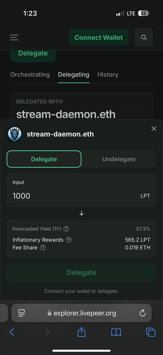 Busy collecting $ETH for streams &amp; stacking $LPT at an insane 57.3% APR just for securing the Livepeer network!

Find out how you can participate join the decentralized revolution!

LINK IN BIO 👀