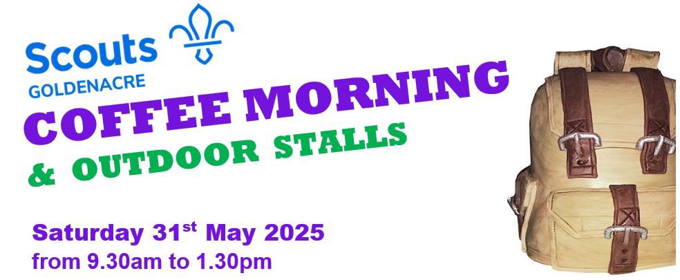 Our Spring Coffee morning is not far away. See full details on our website. scoutsgoldenacre.org.uk/events/spring-…