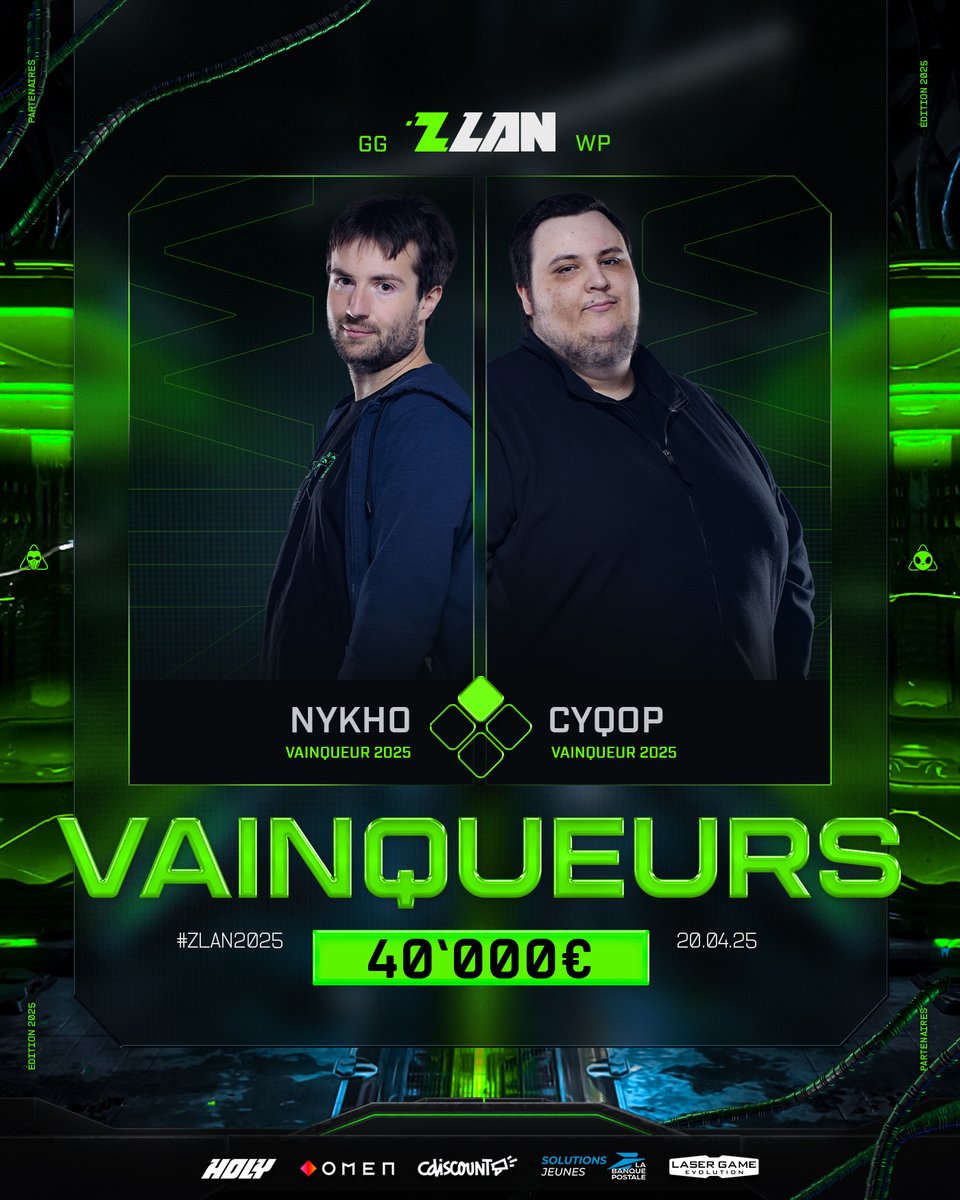 MESDAMES ET MESSIEURS !! Applaudissez vos gagnants de la #ZLAN2025 !